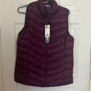 32 Degrees Heat Puffed Vest - Deep Plum/ Purple Women’s Medium